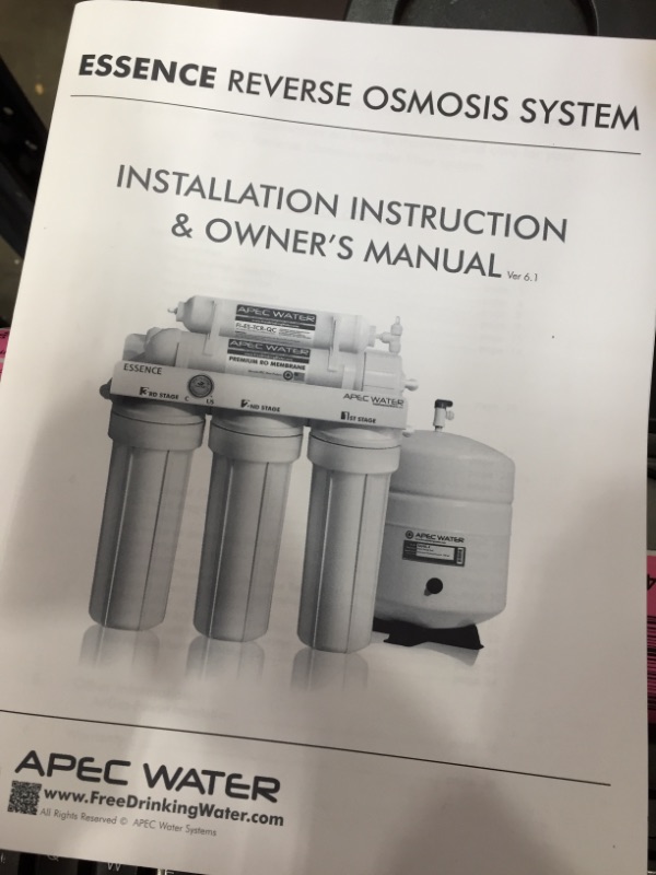 Photo 5 of ***PARTS ONLY*** APEC Water Systems ROES-50 Essence Series Top Tier 5-Stage Certified Ultra Safe Reverse Osmosis Drinking Water Filter System
Item Dimensions LxWxH	16 x 5.25 x 17.5 inches