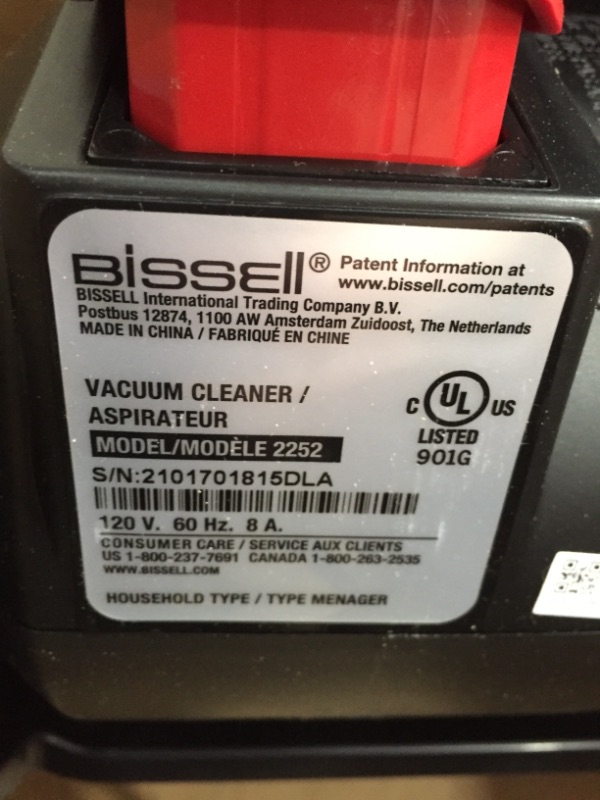 Photo 5 of *PARTS ONLY*
BISSELL Cleanview Swivel Pet Upright Bagless Vacuum Cleaner, Green, 2252
