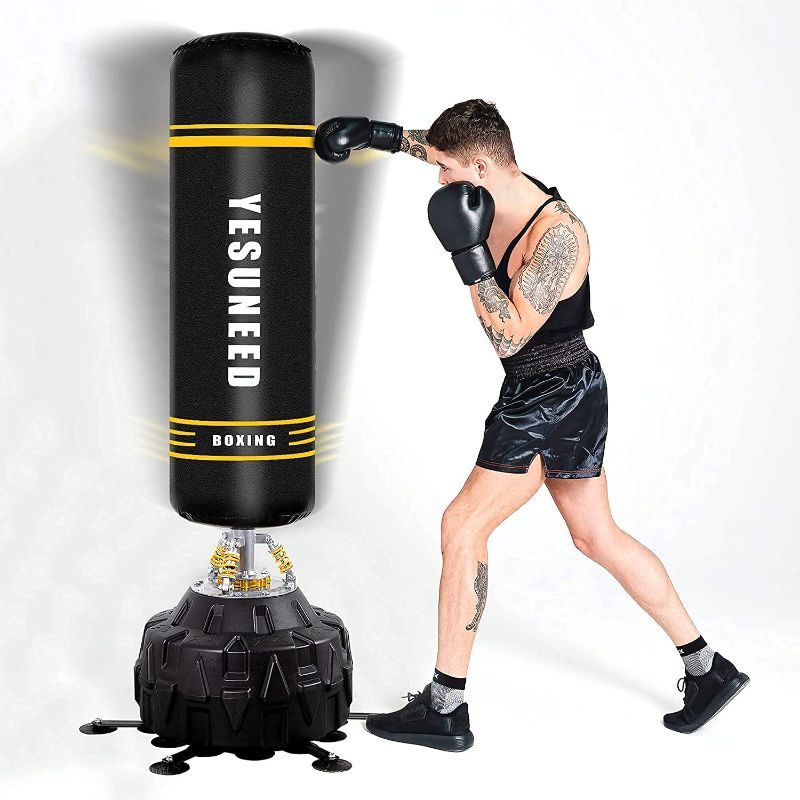 Photo 1 of ****INCOMPLETE*** BASE ONLY YESUNEED Freestanding Punching Bag 71''-260lb Heavy Boxing Bag with 24 Suction Cups Base for Adult Youth Kids 
