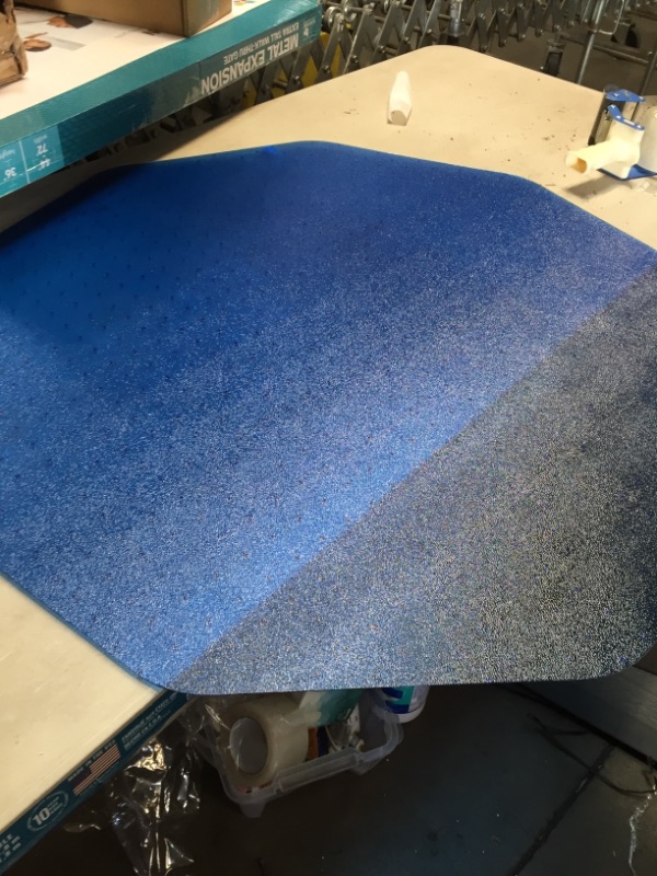 Photo 2 of blue octogon chair mat