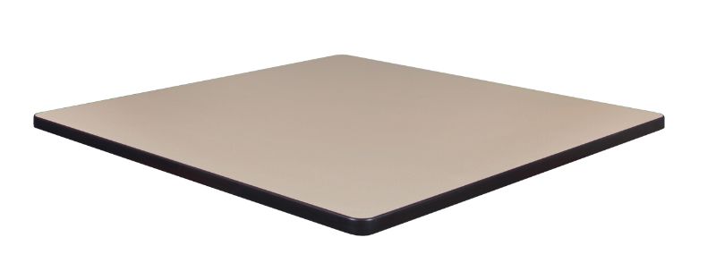 Photo 1 of 42 Square Laminate Table Top in Beige/ Grey - Regency TTSQ4242BEGY
