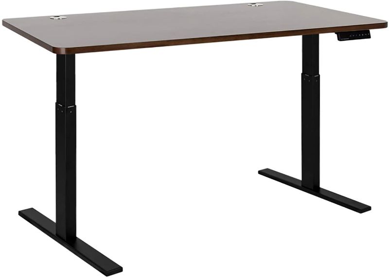 Photo 1 of ***TABLE TOP ONLY*** Autonomous Edition Smart Hybrid Dual Motor Electric Standing Desk Frame Classic Top, 28"-47" Height Range, 29"X53" Length Range, Black-Walnut