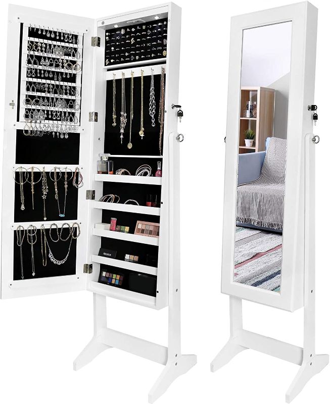 Photo 1 of (STOCK PHOTO FOR REFERENCE ONLY)
 Free Standing Jewelry Organizer Armoire White