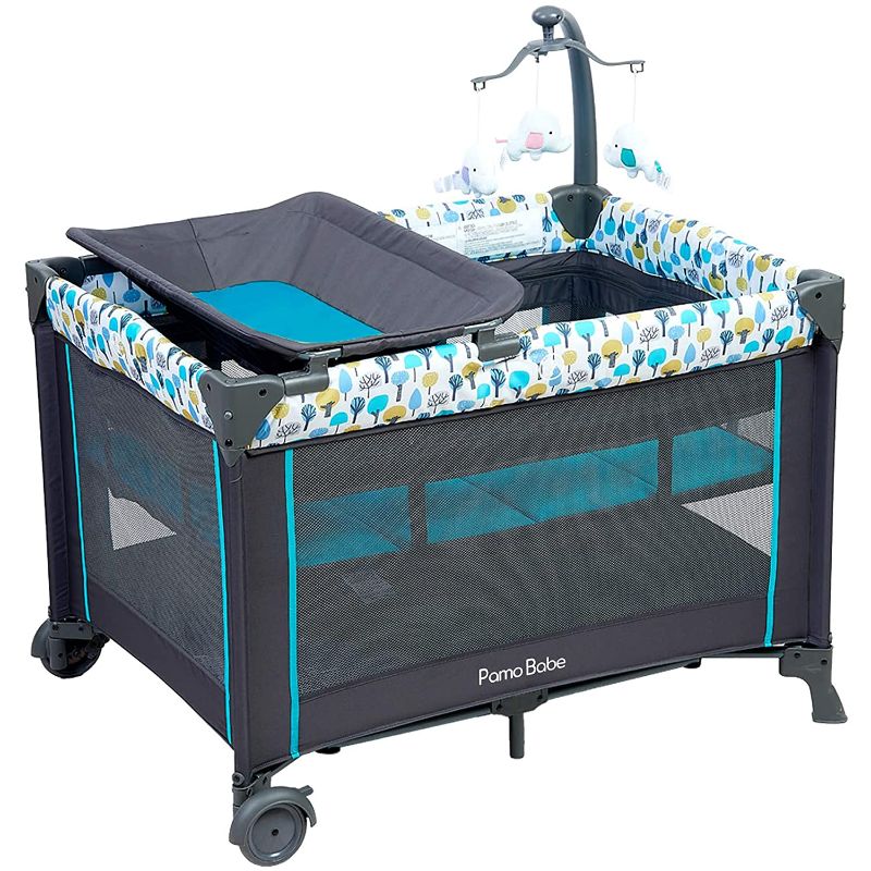 Photo 1 of Pamo Babe Deluxe Nursery Center ,Portable Playard with Comfortable Mattress,Changing Table and Toys…
