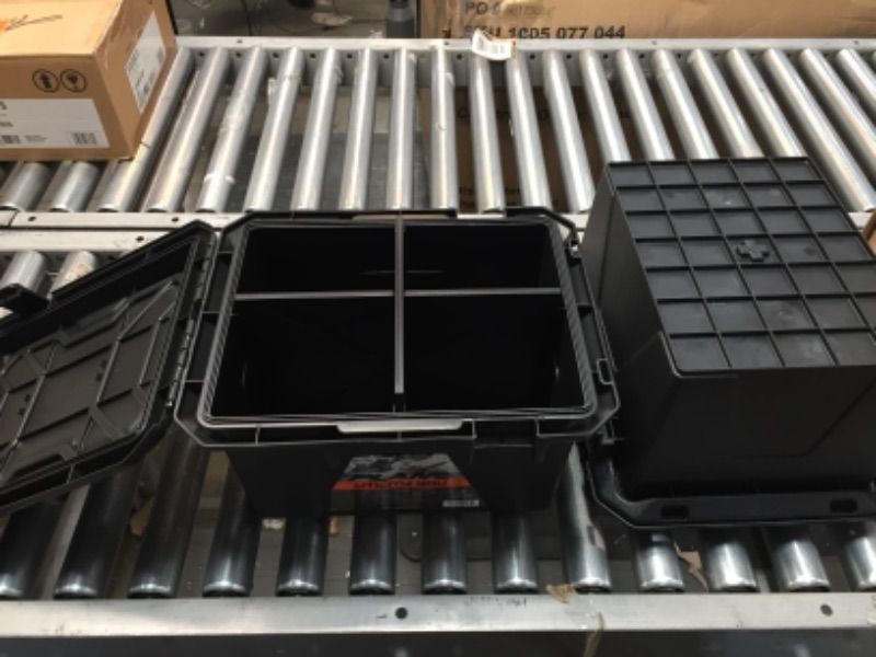 Photo 1 of 2 pack of 16 qt. Storage Crate
