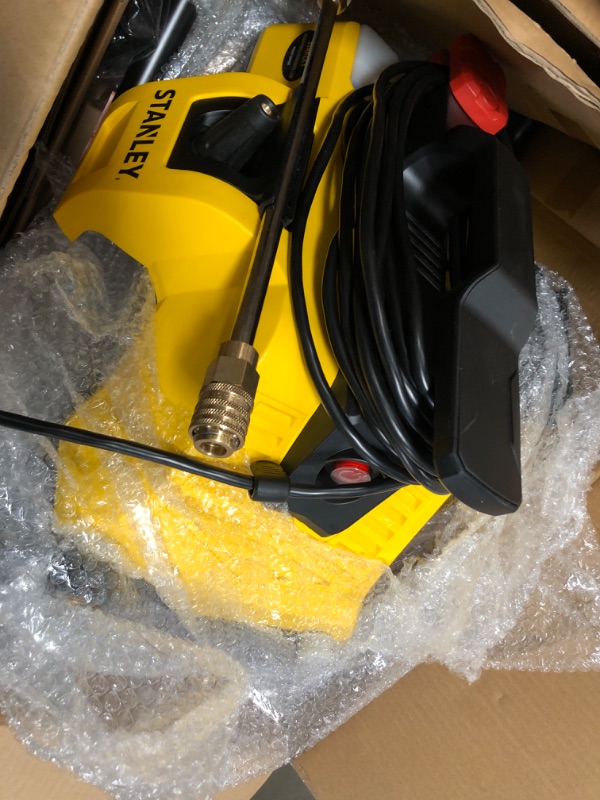 Photo 3 of ***PARTS ONLY*** Stanley Electric Pressure Washer, SLP2050, 2-in-1 Mobile Cart or Detach Portable Use with Detergent Tank, 2050 Max PSI, 1.4 GPM, Great for Washing Cars