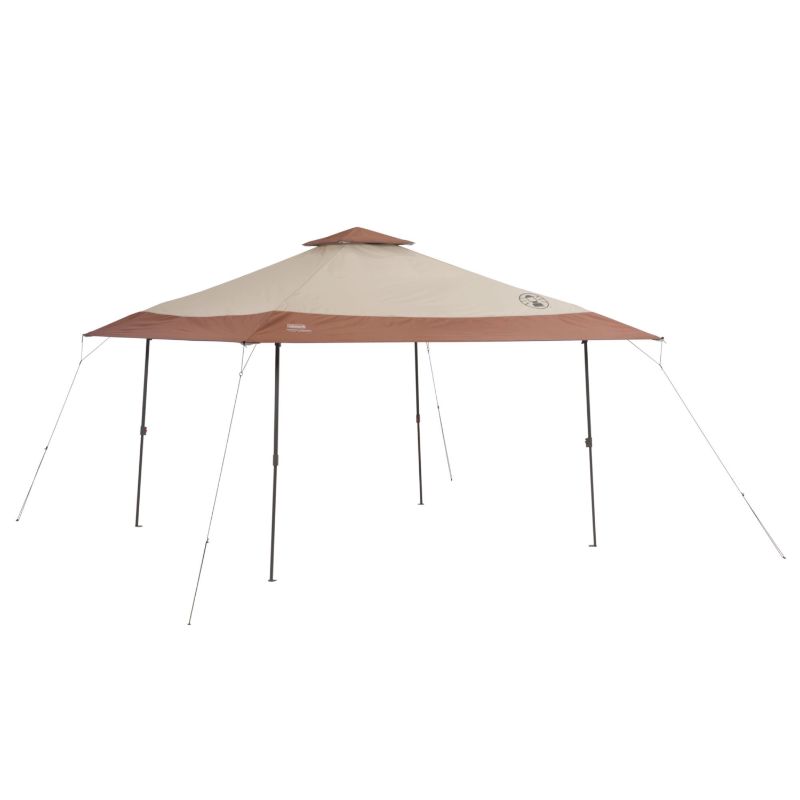 Photo 1 of ***DAMAGE*** Coleman Instant Canopy 13 Ft X 13 Ft - Cream/Brown
