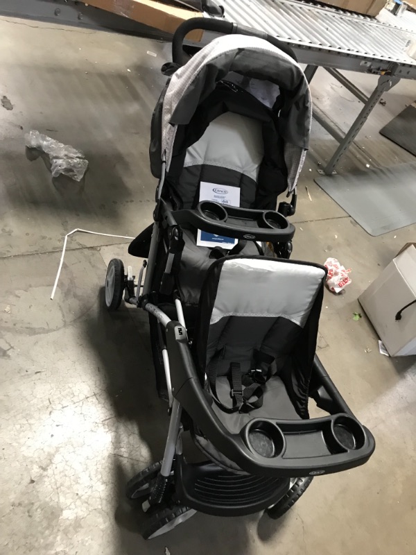 Photo 2 of Graco DuoGlider Double Stroller | Lightweight Double Stroller with Tandem Seating, Glacier
