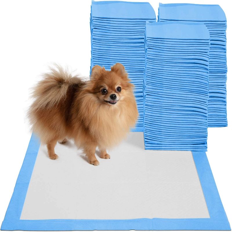 Photo 1 of Puppy Pads Dog Pee Pad for Potty Training Dogs & Cats Large 22 x 22 Doggy Pet Supplies for Puppies All Absorb-ent Disposable Doggie in-Doors Piddle Absorbent Leak-Proof Urine Holder
