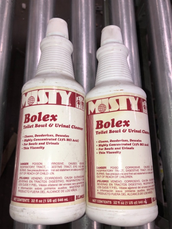 Photo 2 of 2pck- Bolex 23% Hydrochloric Acid Bowl Cleaner, Wintergreen, 32oz