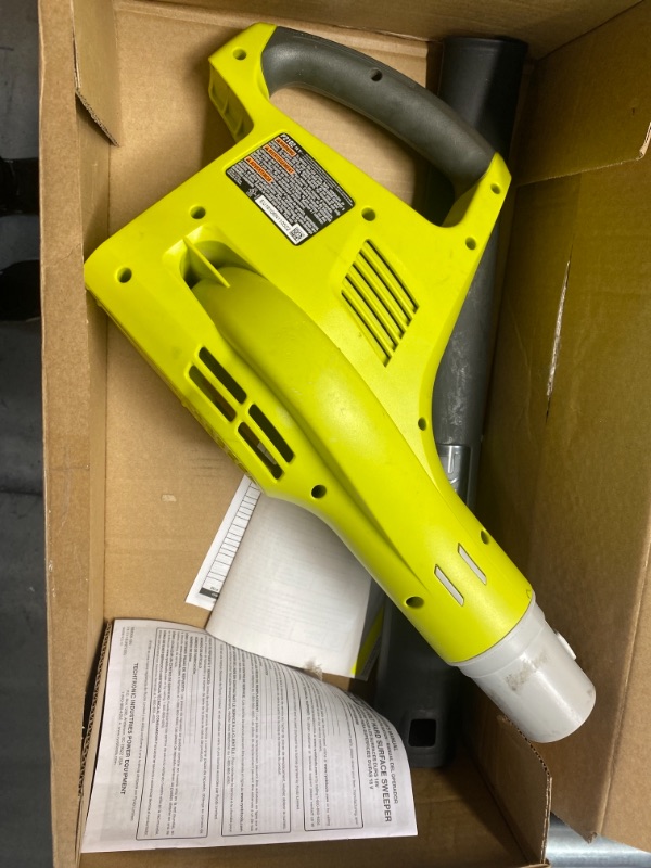 Photo 4 of Ryobi Cordless Blower 18 Volt Model P2102 (Bare Tool Only) (Battery - Charger Not-Included) (Renewed)
