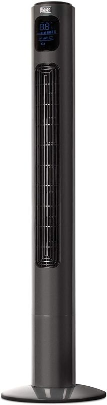 Photo 1 of BLACK+DECKER Tower Fan Electric – Quiet Oscillating Stand Up Cooling Fan with Remote Control, 46 Inch BFTR146
