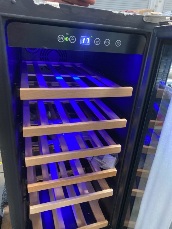 Photo 9 of Colzer Classic 15 Inch Wine Cooler Refrigerators, 30 Bottle Fast Cooling Low Noise and No Fog Wine Fridge with Professional Compressor Stainless Steel, Digital Temperature Control Screen Built-in or Freestanding
