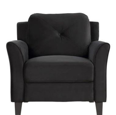 Photo 1 of *READ BELOW** Lifestyle Solutions Harrington Armchair, 35.4" W x 32.0" D x 32.7" H, Black
