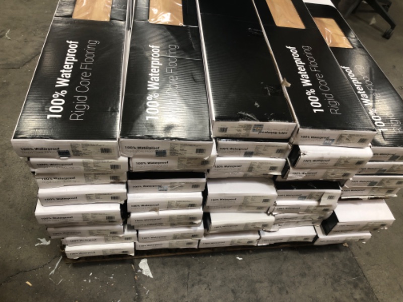 Photo 3 of **PALLET OF 44 CASES**TrafficMaster
Boca de Yuma 7.13 in. W x 48.03 in. L Rigid Core Luxury Vinyl Plank Flooring (23.77 sq. ft./Case**1012 SQ FT**