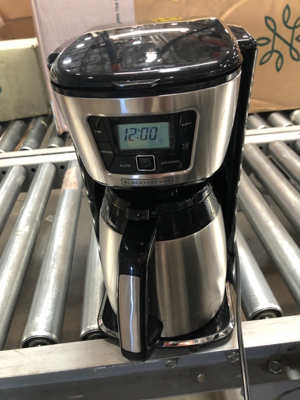 Photo 1 of BLACK+DECKER 12-Cup Programmable Coffee Maker, Thermal Carafe, CM2035B