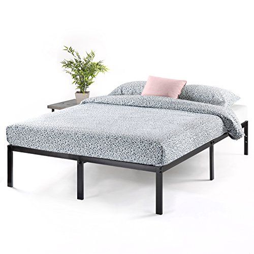 Photo 1 of ***PARTS ONLY**MISSING PARTS** Best Price -Mattress 14 Inch Metal Platform Bed, Heavy Duty Steel Slats, No Box Spring Needed, Easy Assembly, Black, California King
