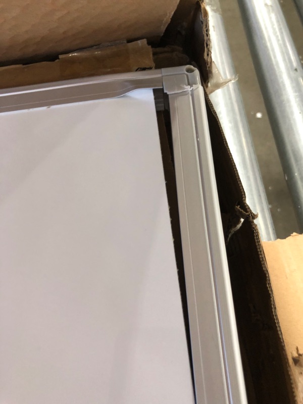 Photo 1 of Magnetic Mobile Whiteboard 60” x 46” - Double-Sided, Height-Adjustable - 4 Free Accessories (A1 Flipchart & Holders/Eraser/Clock) - 2X More...