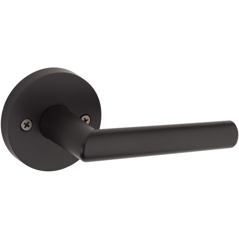 Photo 1 of ***SET OF 2** Kwikset Milan Lever with Round Rose Half Dummy in Iron Black
