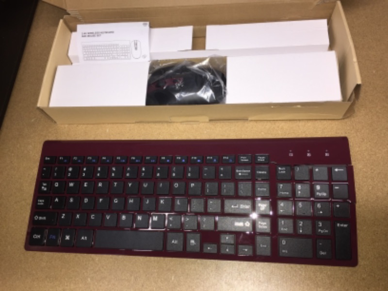 Photo 3 of Wireless Keyboard Mouse Combo, cimetech Compact Full Size Wireless Keyboard and Mouse