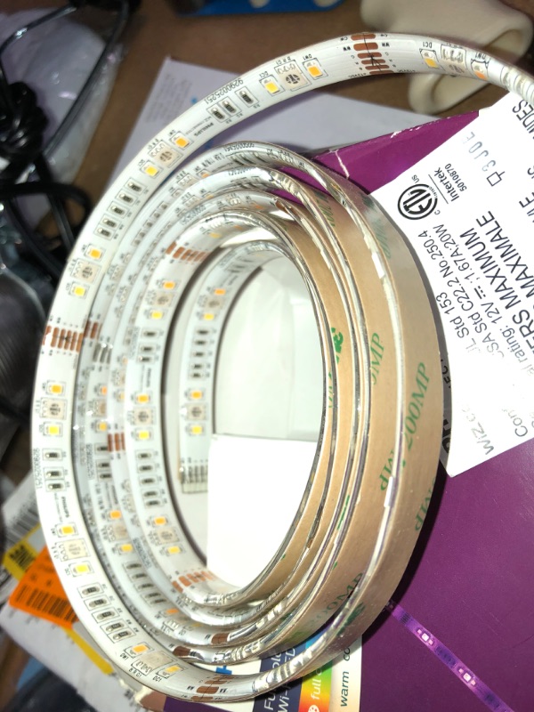 Photo 1 of *For parts only* 
Philips Color and Tunable White Dimmable Smart Wi-Fi Wiz Connected Light Strip (2M), Clear

