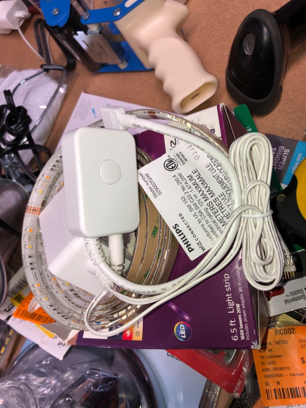 Photo 2 of *For parts only* 
Philips Color and Tunable White Dimmable Smart Wi-Fi Wiz Connected Light Strip (2M), Clear
