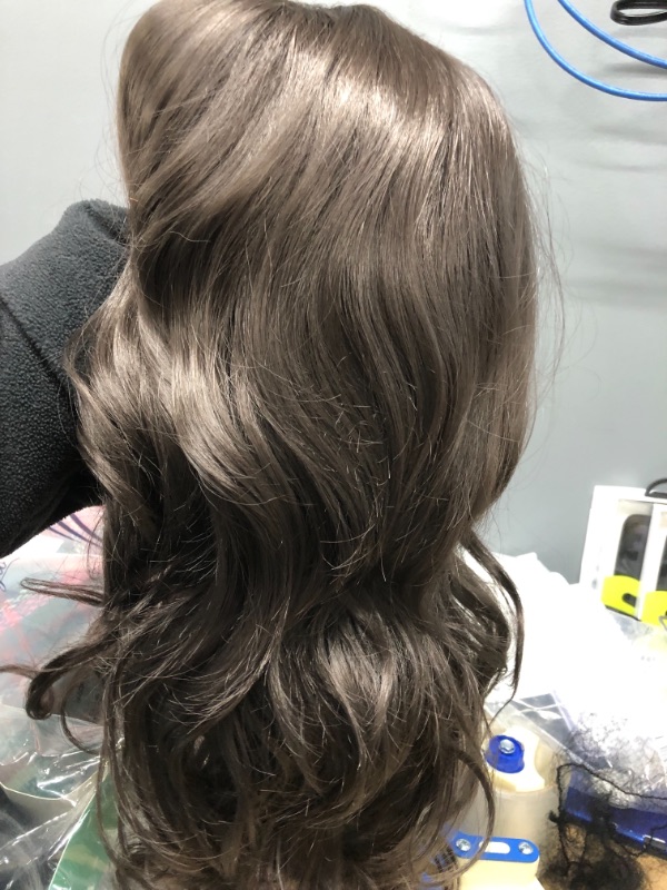 Photo 1 of Dark Brown Long Wavy Wig Middle Part Natural Looking Cosplay Wig for Women Heat Resistant Synthetic Party Wigs
Black Wig with Bangs Long wavy wig for Women Synthetic lace front wig Heat Resistant Wigs for Daily Party Cosplay
PACK OF 2 