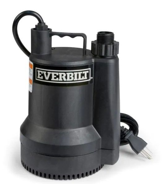 Photo 1 of 1/6 HP Plastic Submersible Utility Pump
