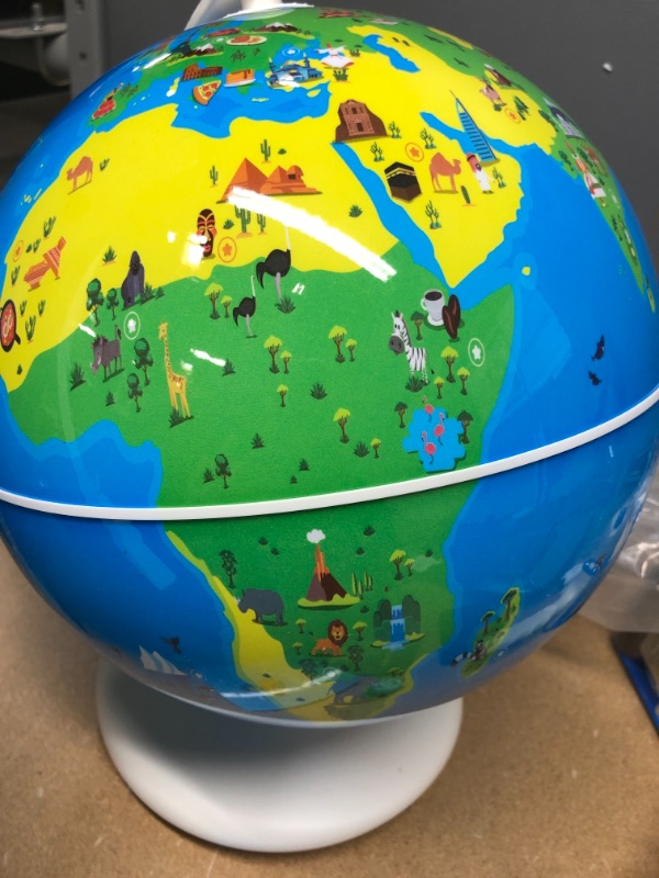 Photo 2 of Orboot Earth by PlayShifu (App Based): Interactive AR Globe for Kids, STEM Toy for Boys & Girls Ages 4 -10 | Educational Toy Gift (No Borders, No Names On Globe)
