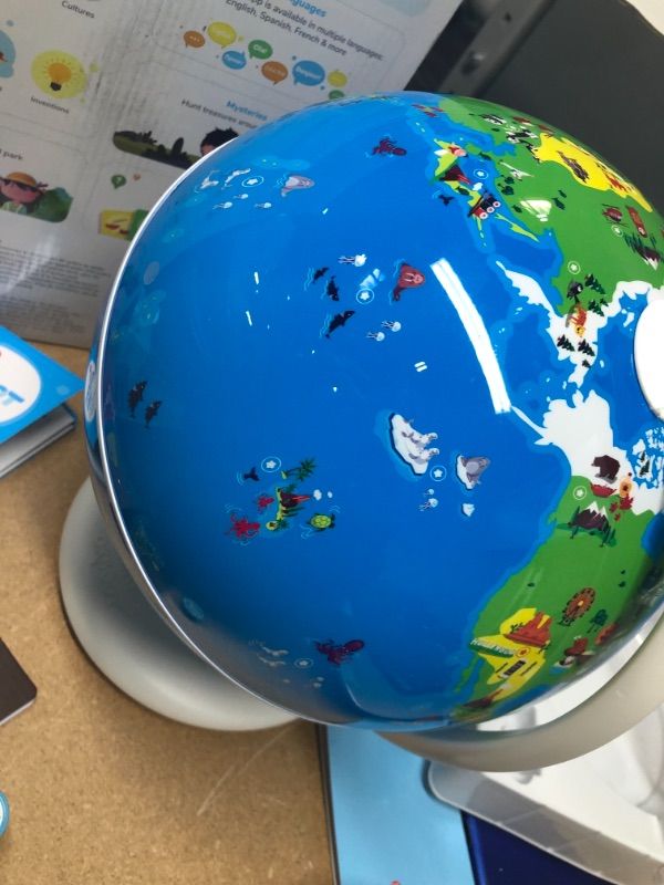 Photo 3 of Orboot Earth by PlayShifu (App Based): Interactive AR Globe for Kids, STEM Toy for Boys & Girls Ages 4 -10 | Educational Toy Gift (No Borders, No Names On Globe)
