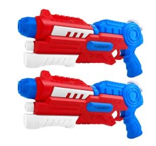 Photo 1 of heytech 2 Pack Super Water Gun Water Blaster 1200CC High Capacity Water Soaker Blaster Squirt Toy Swimming Pool Beach Sand Water