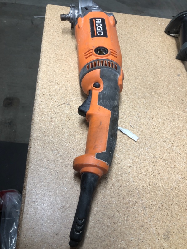 Photo 2 of **PARTS ONLY**RIDGID 15 Amp Corded 7 in. Twist Handle Angle Grinder**POWER CORD CUT OFF**