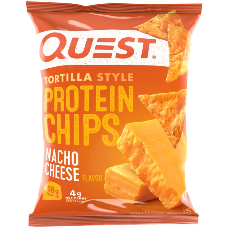 Photo 1 of 12 PACK Quest Tortilla Style Protein Chips Nacho Cheese, Single
