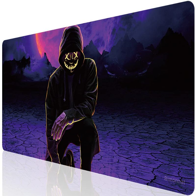 Photo 1 of Beymemat XXL Large Gaming Mouse Pad (35.4x15.7 in), Non-Slip Rubber Base Mousepad with Stitched Edges for Work & Game (90x40 B30)
