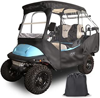 Photo 1 of 10L0L 4 Passenger Golf Cart Enclosure for Club Car Precedent with Security Side Mirror Openings, Waterproof Portable Transparent Golf Cart Cover Storage Driving Enclosure - Passengers Can Sit in Back
