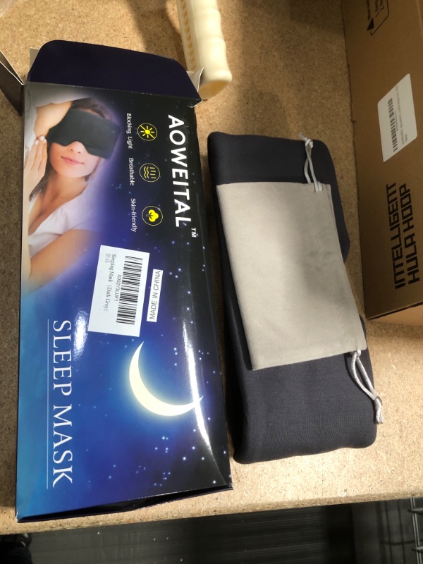 Photo 2 of Upgrade Skin-Friendly Material Eye Mask for Side Sleepers Suitable /Home/Travel/Work Handmade Cotton Sleep Mask Blackout Comfortable and Breathable Sleep Mask?Dark Grey?
