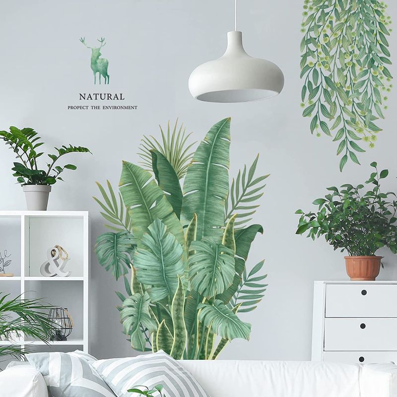 Photo 1 of SIMILAR TO STOCK PHOTO*
Tropical Plants Banana Leaf Wall Stickers, 3 pack 