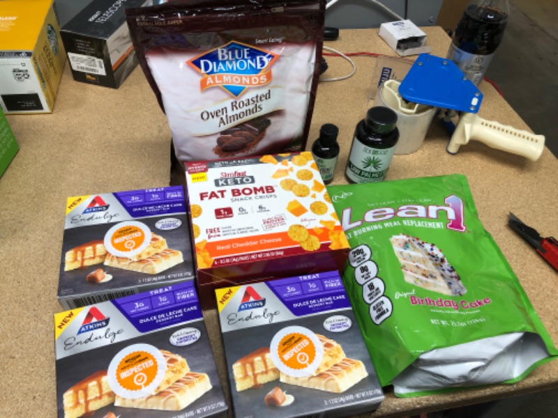 Photo 1 of **SOLD AS IS ***  NO  REFUNDS -  BUNDLE OF ASSORTED FAT-BURNING FOOD ITEMS ** **EXPIRE DATES: 03/2021 - 01/27/2022 - 03/03/2022 - 10/03/2022 - 06/2023 - 09/23**