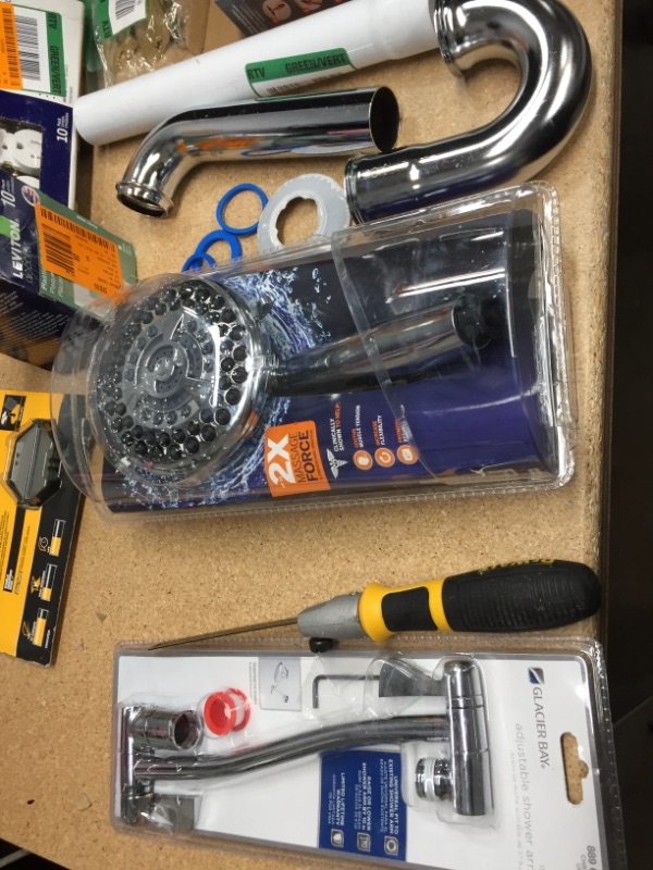 Photo 2 of **Final Sale**
Assortment of plumbing and lighting materials