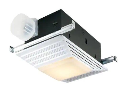 Photo 1 of 1,300-Watt Recessed Convection Heater with Light in White
