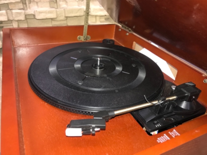 Photo 3 of Victrola 8-in-1 Bluetooth Record Player and Multimedia Center