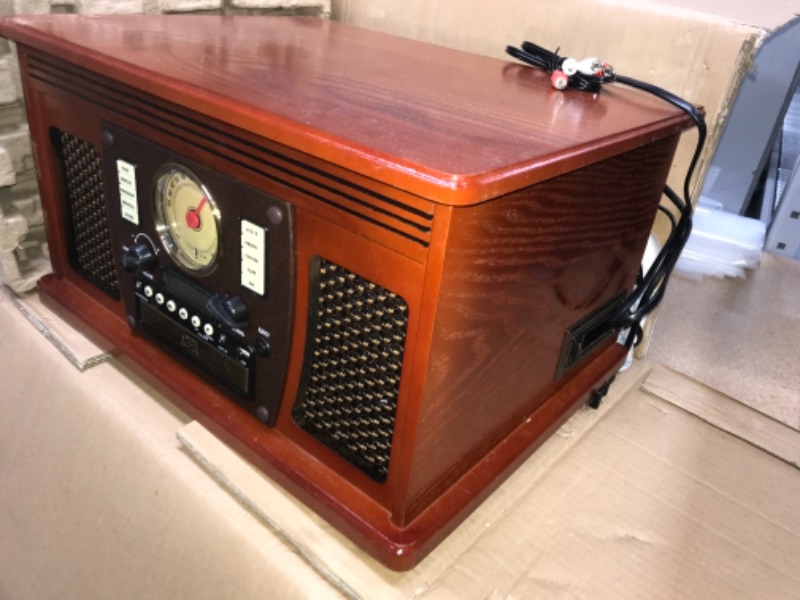 Photo 8 of Victrola 8-in-1 Bluetooth Record Player and Multimedia Center