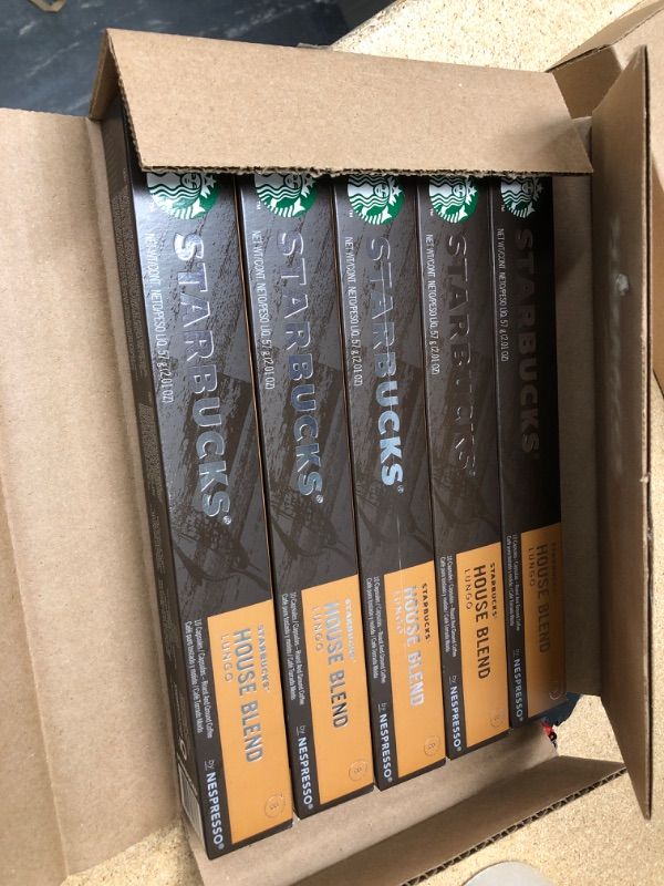 Photo 2 of **Sold As Is**  **No Refund** **No Returns** ** expire date: 12/18/2021** Starbucks by Nespresso, House Blend (50-count single serve capsules, compatible with Nespresso Original Line System)
