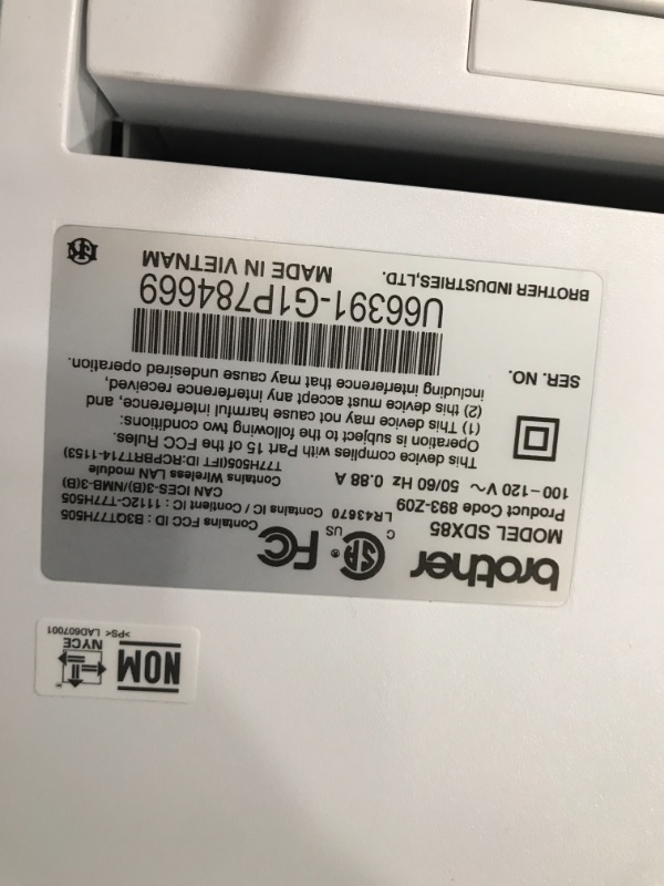 Photo 5 of Brother ScanNCut SDX85S Electronic DIY Cutting Machine with Scanner, Make Vinyl Wall Art, Appliques, Homemade Cards and More with 251 Included Patterns
