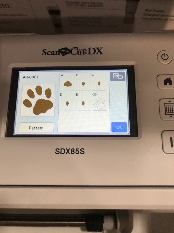Photo 4 of Brother ScanNCut SDX85S Electronic DIY Cutting Machine with Scanner, Make Vinyl Wall Art, Appliques, Homemade Cards and More with 251 Included Patterns
