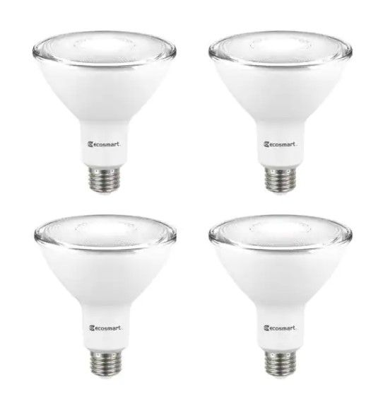 Photo 1 of 90-Watt Equivalent PAR38 Non-Dimmable Flood LED Light Bulb Daylight (4-Pack)
