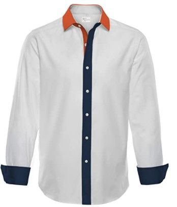 Photo 1 of Pine & Mercer Men's Tuckless Linen and Cotton Long Sleeve Buttoned Down Shirt - Camisa Reserva MEDIUM.
