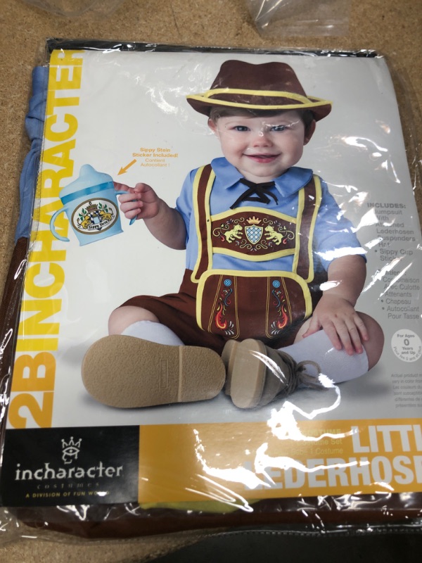 Photo 2 of Infant Little Lederhosen German Costume by Incharacter Costumes LLC 16052
