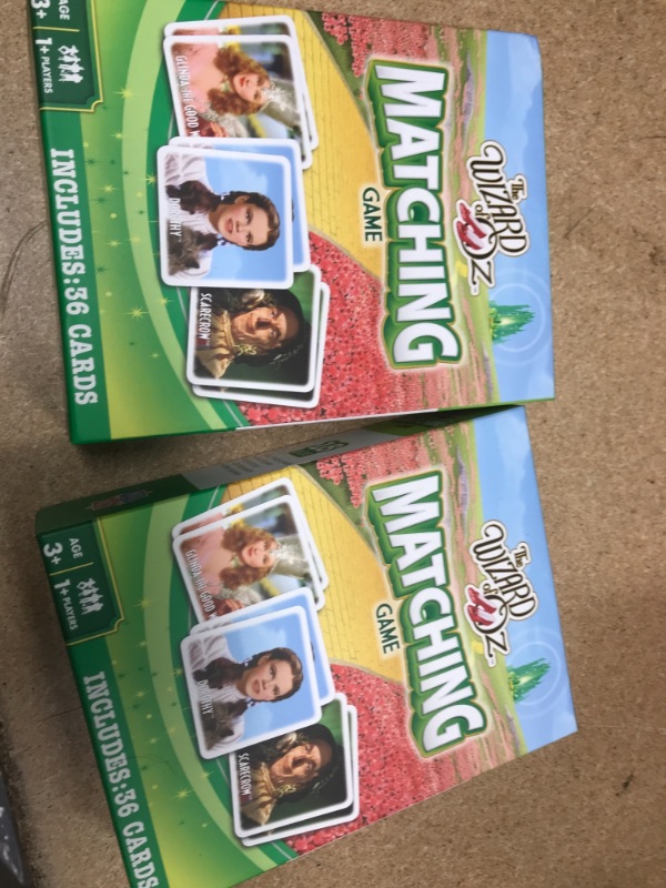 Photo 2 of 2 BOXES, WIZARD OF OZ MATCHING CARD GAME