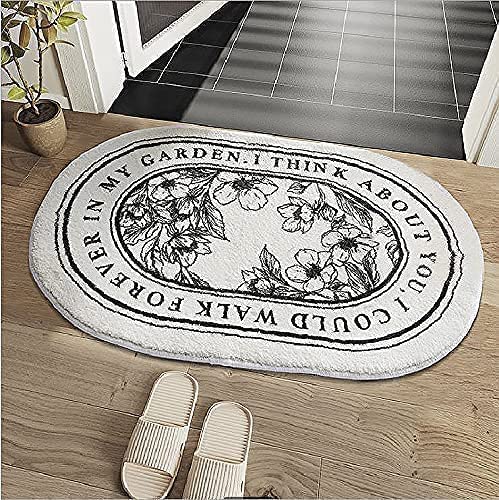 Photo 1 of 3 PACK OF Hireath Ultra Soft Absorbent White Cute Bath Mat for Bathroom Floor | Machine Washable Non-Slip Bath Rug for Shower, Toilet Tub | Kid’s Bathroom Decor Plush Carpet 20 x 31.5 inches (White Leaves)
